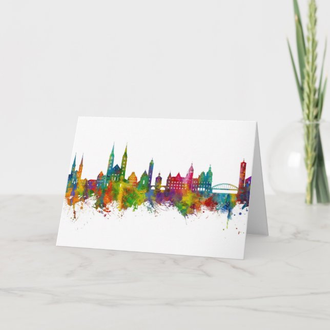 Bamberg Germany Skyline Card (Front)