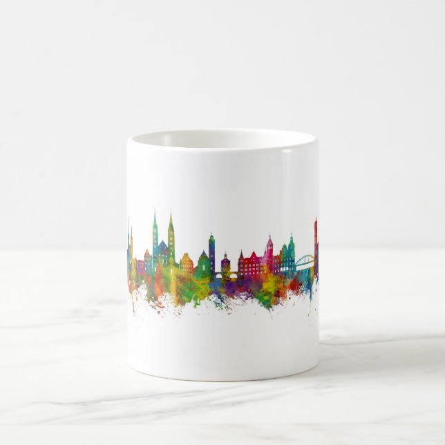 Bamberg Germany Skyline Coffee Mug (Center)