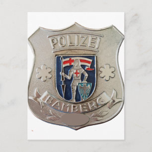 Bamberg Polizei Postcard
