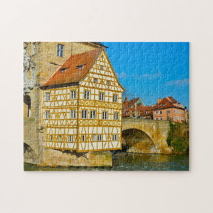 Bamberg Town Hall Fachwerkhaus Germany. Jigsaw Puz Jigsaw Puzzle