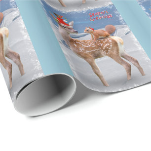 Bambi and Friends Wrapping Paper - Christmas