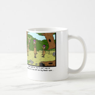 Bambi Eyes: Deer Cartoon Coffee Mug