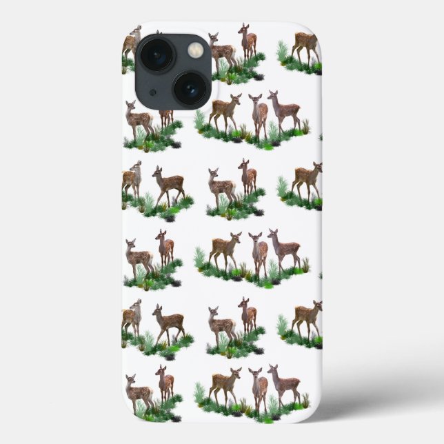 Bambi Meadow iPhone 13 Case (choose colour) (Back)