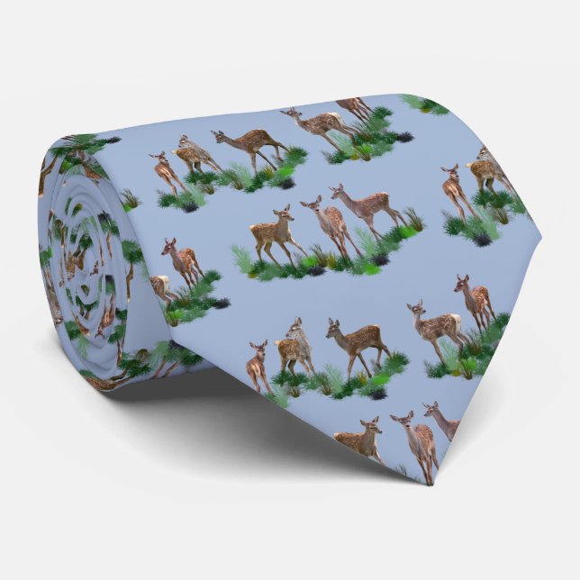 Bambi Meadow Tie (Light Blue) (Rolled)