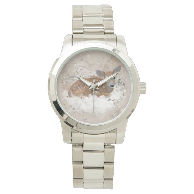 Bambi Watercolour Watch (Front)