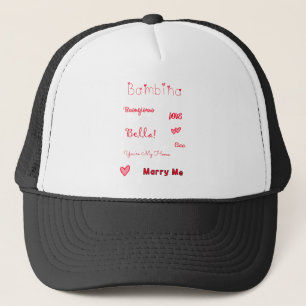 Bambina Love Quotes Set Pack Trucker Hat