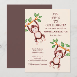 Bambino Boy Baby Shower Invitation