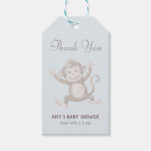 Bambino Boy Baby Shower Thank you  Gift Tags