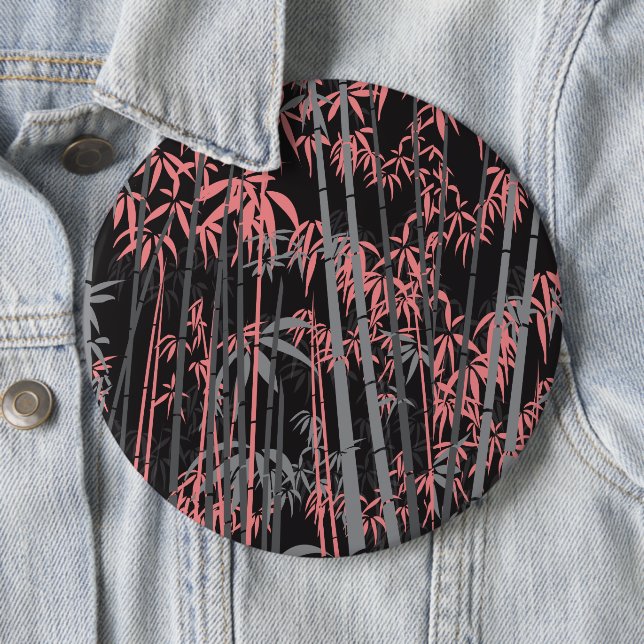 Bamboo 5 6 cm round badge (In Situ)