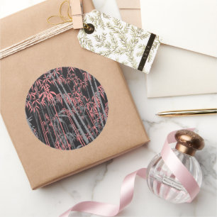 Bamboo 5 classic round sticker