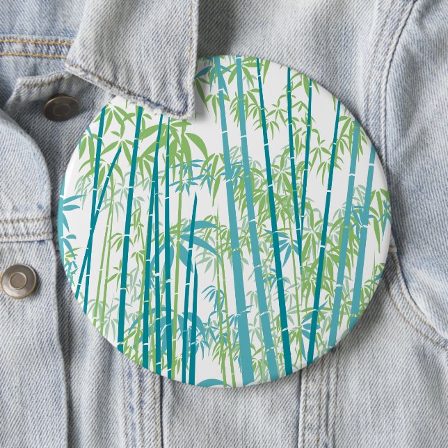 Bamboo 6 cm round badge (In Situ)