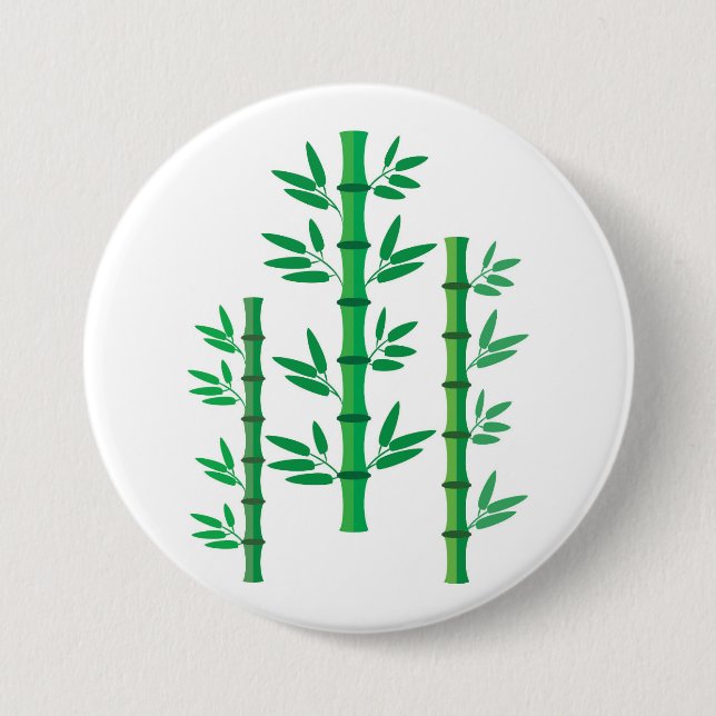 Bamboo 7.5 Cm Round Badge (Front)