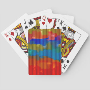 Bamboo Acrylic Painting Playing Cards
