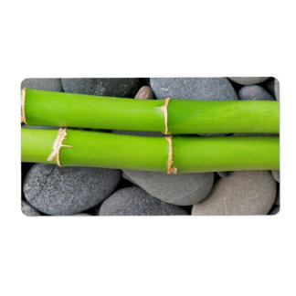 Bamboo and pebble