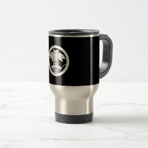 Bamboo and sedge hat in circle travel mug