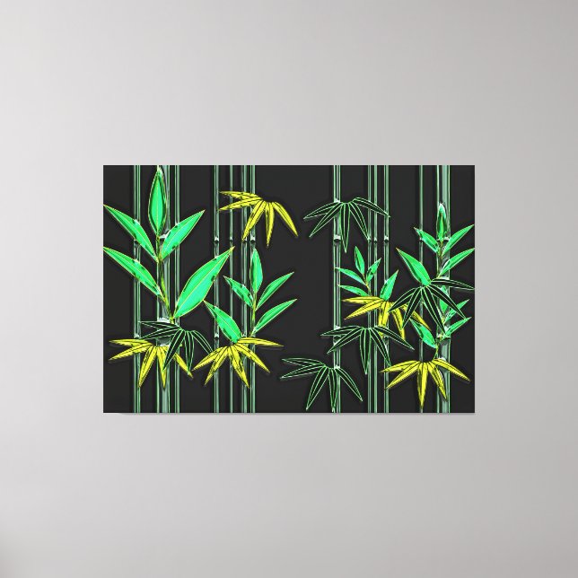 Bamboo Art 3 Canvas Print (Front)