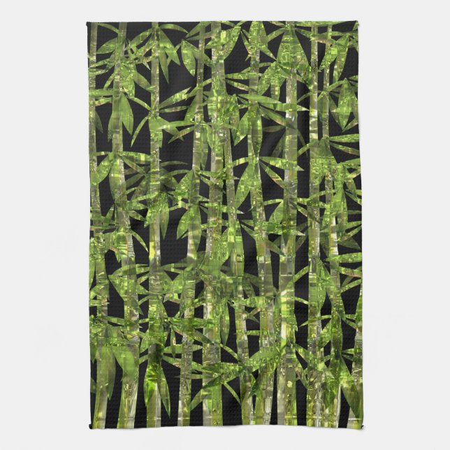 Bamboo Art 4 Kitchen Towels (Vertical)