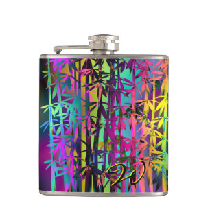 Bamboo Art 5 Hip Flask