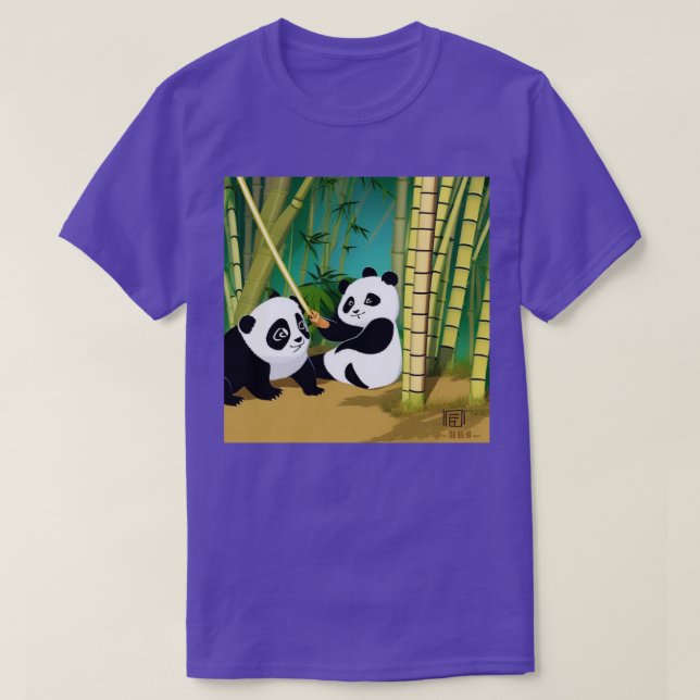 Bamboo Babe Panda Graphic T-Shirt (Design Front)