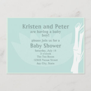 Bamboo Baby Shower Invitation