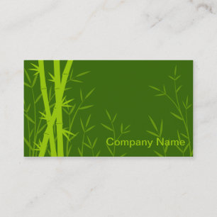 Bamboo background business card