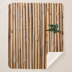 Bamboo barrier screen fence sherpa blanket