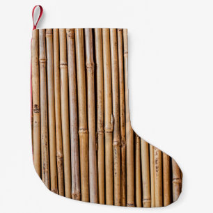 Bamboo barrier screen fence small christmas stocking