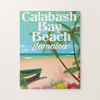 Bamboo Beach Jamaica Jigsaw Puzzle
