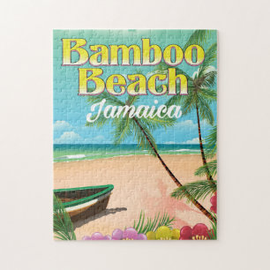 Bamboo Beach Jamaica Jigsaw Puzzle