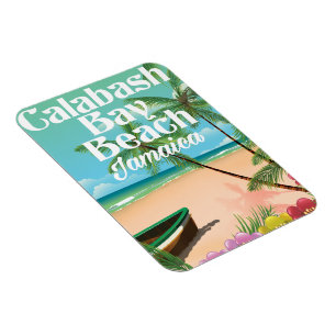 Bamboo Beach Jamaica Magnet