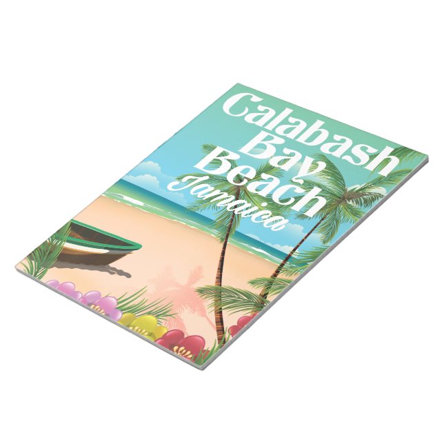 Bamboo Beach Jamaica Notepad (Angled)