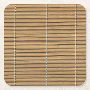 Bamboo Beach Mat Square Paper Coaster