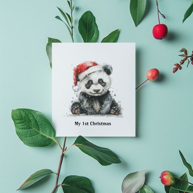 Bamboo Bear's First Christmas, custom Invitation (Creator Uploaded)