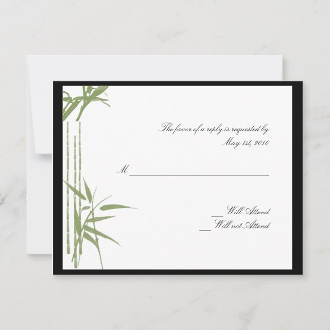 Bamboo Beauty Response Card (Front)