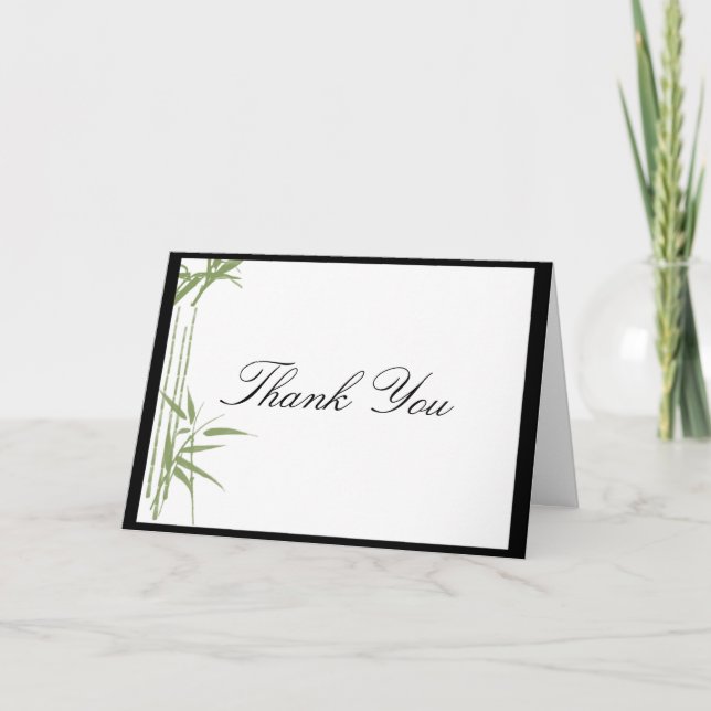 Bamboo Beauty Thank You card (Front)