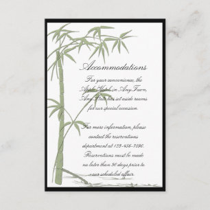 Bamboo Beauty Wedding Accomodation Insert