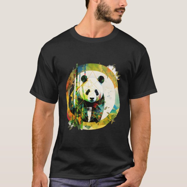 Bamboo Bites Kawaii Panda Snacks In Bamboo Forest  T-Shirt (Front)