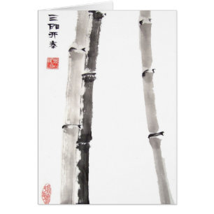 Bamboo Blessing Card