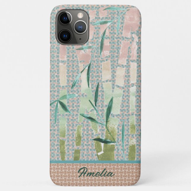 Bamboo bohemian-styled design iPhone / iPad case (Back)