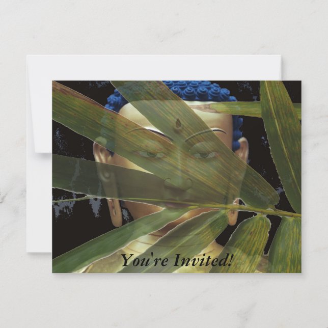 Bamboo Buddha Invitation (Front)
