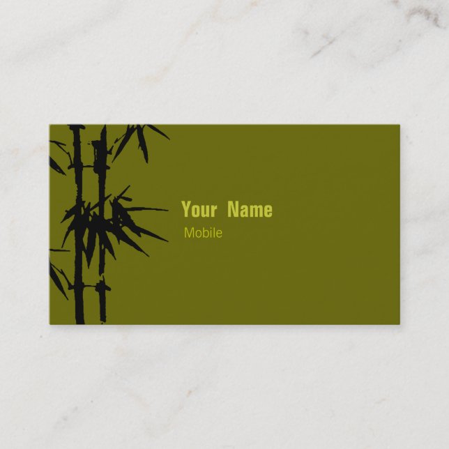 Bamboo Business Card (Front)