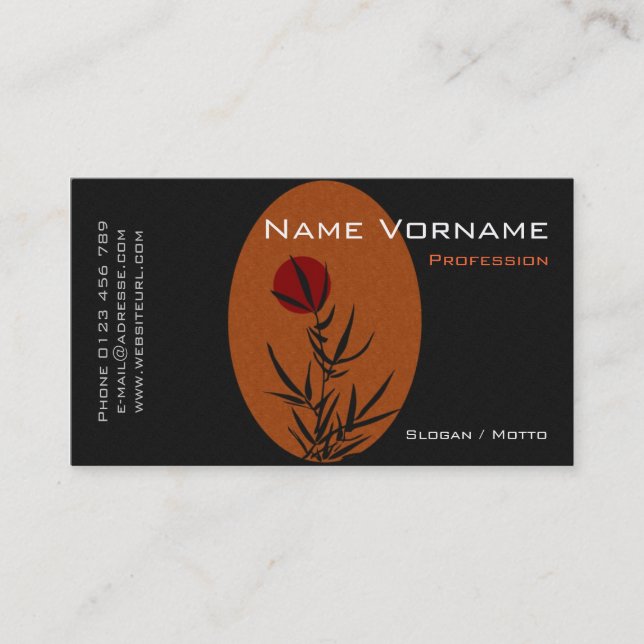 bamboo business card (Front)