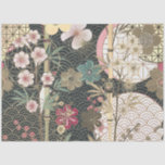 Bamboo Cherry Blossoms Art Deco Decoupage Tissue Paper<br><div class="desc">Bamboo,  Cherry Blossoms Art Deco Designs.  Lovely design in various shades of soft pink,  gold,  teal green.</div>