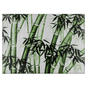 Bamboo Chinese Art - one - green Cutting Board