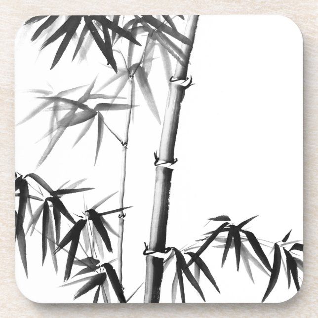 Bamboo - Chinese Style - unframed Coaster (Front)
