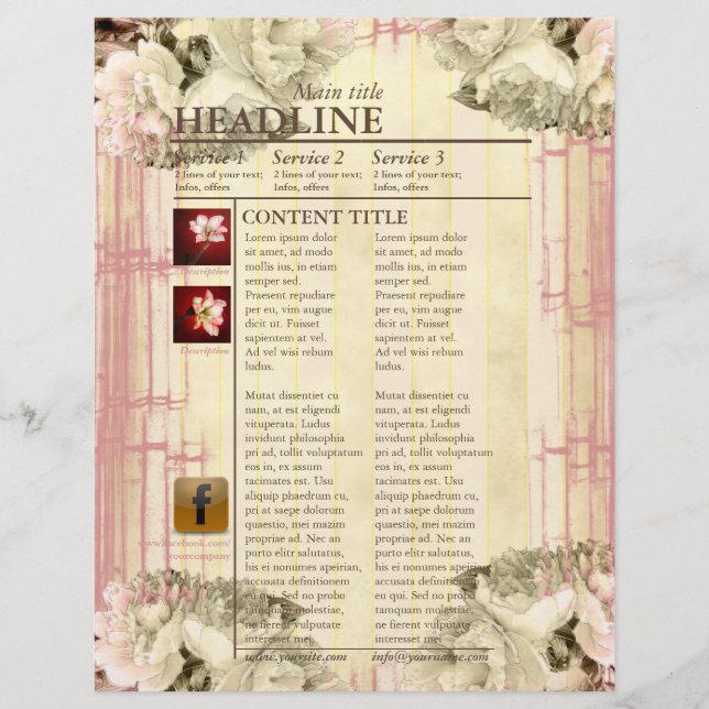 Bamboo & Cream - Flyer (Front)