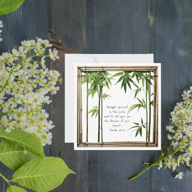 Bamboo Customisable Bibe Verse Flat Card (Creator Uploaded)