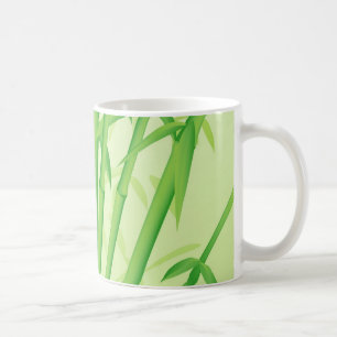 Bamboo design coffee mug