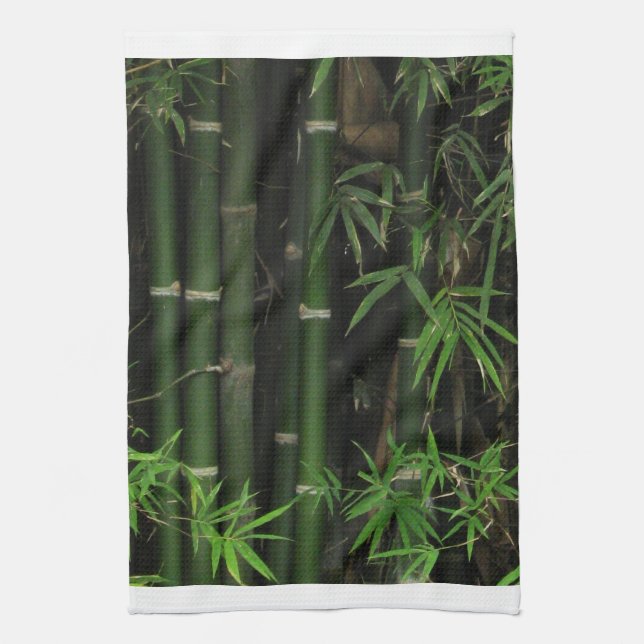 Bamboo ... Fao Rai, Nong Khai, Isaan, Thailand Tea Towel (Vertical)