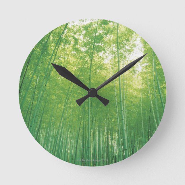 Bamboo Forest 2 Round Clock (Front)